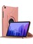 Samsung Galaxy Tab A7 T500 Kılıf 360 Rotating Stand Deri Rose Gold 1