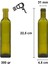 500 cc Yeşil Maraska Kilitli Kapaklı ve Kapüşonlu 500 ml Köşeli Cam Şişe 1 Adet 2