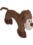 Maymun Figürlü Peluş Sesli Köpek Oyuncağı 25 cm 2