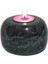 Lux & Marble Lumi - Siyah Mermer Orta Boy Tea-light Mumluk 1