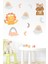 Sevimli Hayvanlar Gökkuşakları,yapraklar Çocuk Bebek Odası Sticker 2