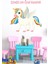 Sevimli Pony Duvar Sticker-Çocuk Bebek Odası Sticker 3