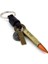 Crossfire Bullet Bronz Renk Deri Metal Anahtarlık KC852 1