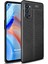 Oppo Reno 4 Pro Kılıf Deri Dokulu Silikon Siyah 1
