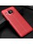 Xiaomi Mi 10T Lite Kılıf Deri Dokulu Silikon Kırmızı 3