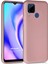 Matte Silicone Realme C15 Kılıf Rose Gold 1