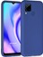 Matte Silicone Realme C15 Kılıf Lacivert 1