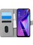 Oppo A12 Kılıf Fabric Book Wallet Gri 1