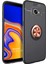 Samsung Galaxy J4 Core Kılıf Kickstand Ring Holder Siyah Rose 1