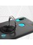 Samsung Galaxy M10s Kılıf Kickstand Ring Holder Siyah Rose 3