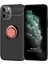 Apple iPhone 11 Pro Max Kılıf Kickstand Ring Holder Siyah Rose 1