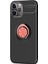 Apple iPhone 11 Pro Max Kılıf Kickstand Ring Holder Siyah Rose 2
