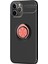 Apple iPhone 12 Pro Max Kılıf Kickstand Ring Holder Siyah Rose Gold 2