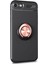 Apple iPhone SE 2020 Kılıf Kickstand Ring Holder Siyah Rose 2