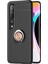 Xiaomi Mi 10 Pro Kılıf Kickstand Ring Holder Siyah Rose 1