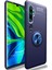 Xiaomi Mi Note 10 Pro Kılıf Kickstand Ring Holder Lacivert 1