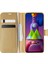 Samsung Galaxy M51 Kılıf Delux Leather Wallet Gold 1