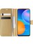 Huawei P Smart 2021 Kılıf Delux Leather Wallet Gold 1