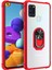 Samsung Galaxy A21s Kılıf Grande Clear Ring Holder Kırmızı 1