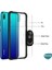 Huawei Y7 Prime 2019 Kılıf Grande Clear Ring Holder Siyah 5