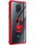 Xiaomi Redmi Note 9S Kılıf Grande Clear Ring Holder Kırmızı 2