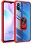 Xiaomi Redmi 9A Kılıf Grande Clear Ring Holder Kırmızı 1