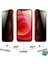 Apple iPhone 12 Mini Privacy 5D Gizlilik Filtreli Cam Ekran Koruyucu Siyah 2