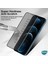 Apple iPhone 12 Mini Privacy 5D Gizlilik Filtreli Cam Ekran Koruyucu Siyah 3