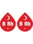 Kan Grubu Sticker 2 Adet - B Rh (-) 1