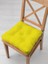 Pofidik Kare Sandalye Minderi 40 x 40 cm Sarı 2