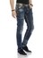 CD593 Neon Turuncu Etiketli Kalın Dikişli Jeans 3