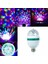 Disko Dönen LED Ampul + Aç - Kapa Fiş Duy Rgb 3W E27 2