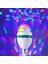 Disko Dönen LED Ampul + Aç - Kapa Fiş Duy Rgb 3W E27 4