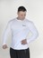 Beyaz Pamuklu Slim Fit Sweatshirt Big Sam 4589 2