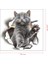 Kedi Model 4 Araba Oto Sticker Yapıştırma Renkli 1