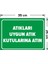 - Atıkları Uygun Atık Kutularına Atın Levhası - Dekote Malzeme 25X35Cm 2
