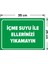 - İçme Suyu İle Ellerinizi Yıkamayın Levhası - Dekote Malzeme 25X35Cm 2