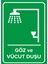 - Göz Ve Vücut Duşu Levhası - Dekote Malzeme 25X35Cm 1