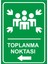 - Toplanma Noktası Sol Ok Levhası - Dekote Malzeme 25X35Cm 1