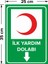 - İlk Yardım Dolabı Aşağı Ok Levhası - Dekote Malzeme 25X35Cm 2