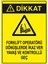 - Forklift Operatörü Dönüşlerde İkaz Ver Yavaş Ve Kontrollü Geç Levhası - Dekote Malzeme 25X35Cm 1
