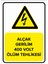 - Alçak Gerilim 400 Volt Ölüm Tehlikesi Levhası - Dekote Malzeme 25X35Cm 1