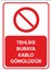 - Tehlike Buraya Kablo Gömülüdür Levhası - Dekote Malzeme 25X35Cm 1