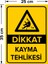 - Dikkat Kayma Tehlikesi Levhası - Dekote Malzeme 25X35Cm 2