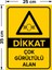 - Dikkat Çok Gürültü Alanı Levhası - Dekote Malzeme 25X35Cm 2