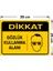 - Dikkat Gözlük Kullanma Alanı Levhası - Dekote Malzeme 25X35Cm 2
