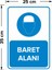 - Baret Alanı Levhası - Dekote Malzeme 25X35Cm 2
