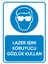 - Lazer Işını Koruyucu Gözlük Kullan Levhası - Dekote Malzeme 25X35Cm 1