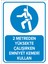 - 2 Metreden Yüksekte Çalışırken Emniyet Kemeri Kullan Levhası - Dekote Malzeme 25X35Cm 1
