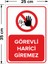 - Görevli Harici Giremez Levhası - Dekote Malzeme 25X35Cm 2